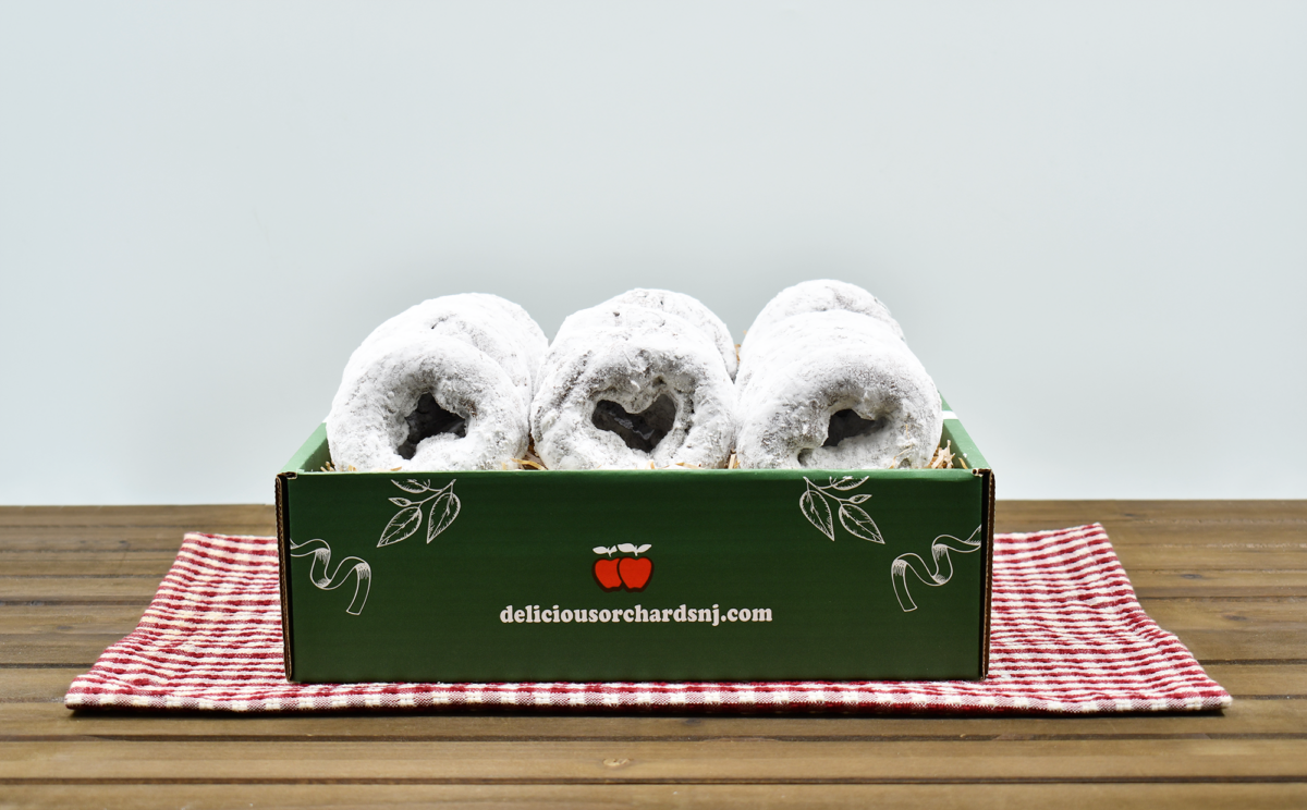 18 Powdered Apple Cider Donuts